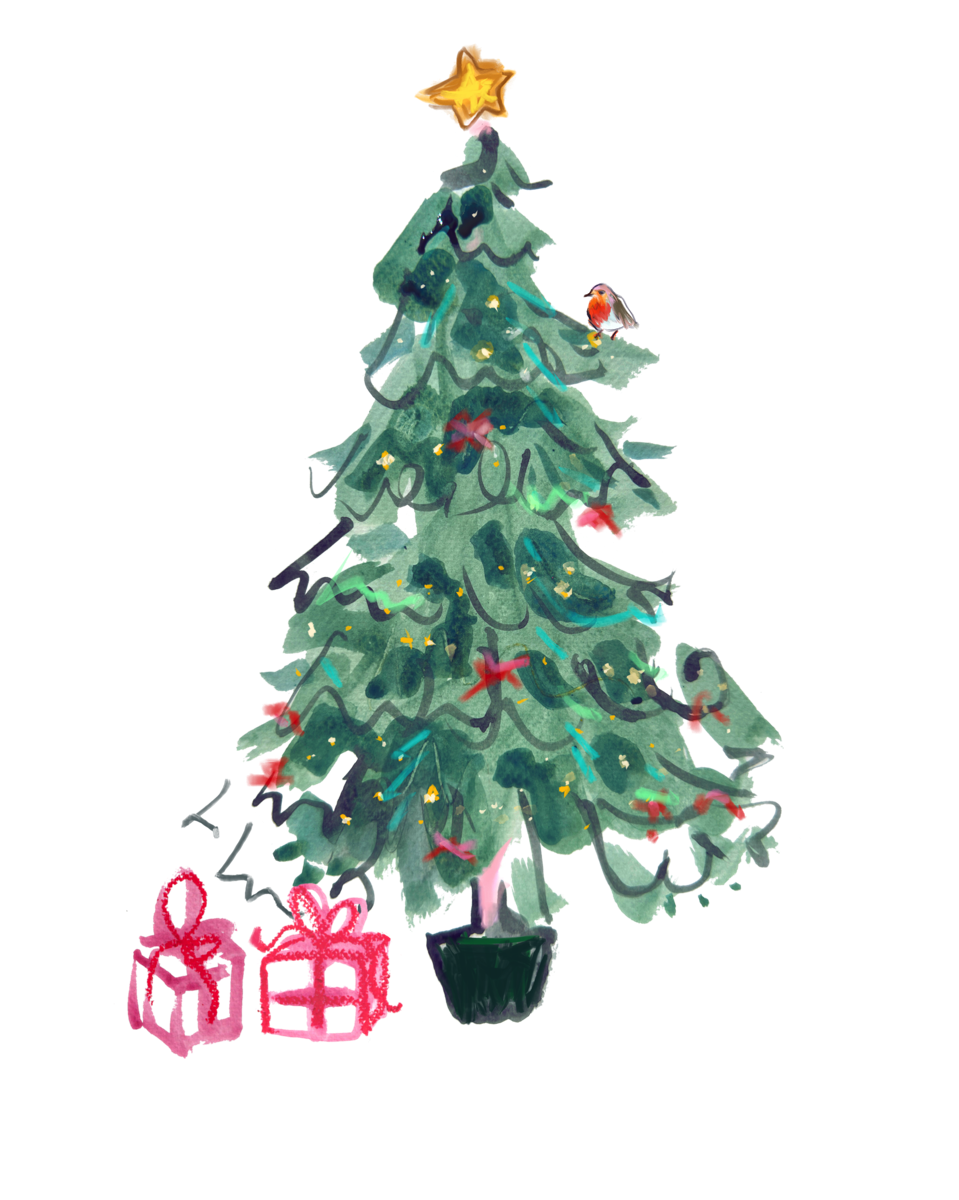 christmas tree robin